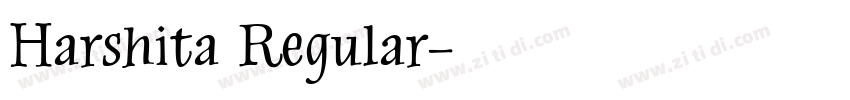 Harshita Regular字体转换